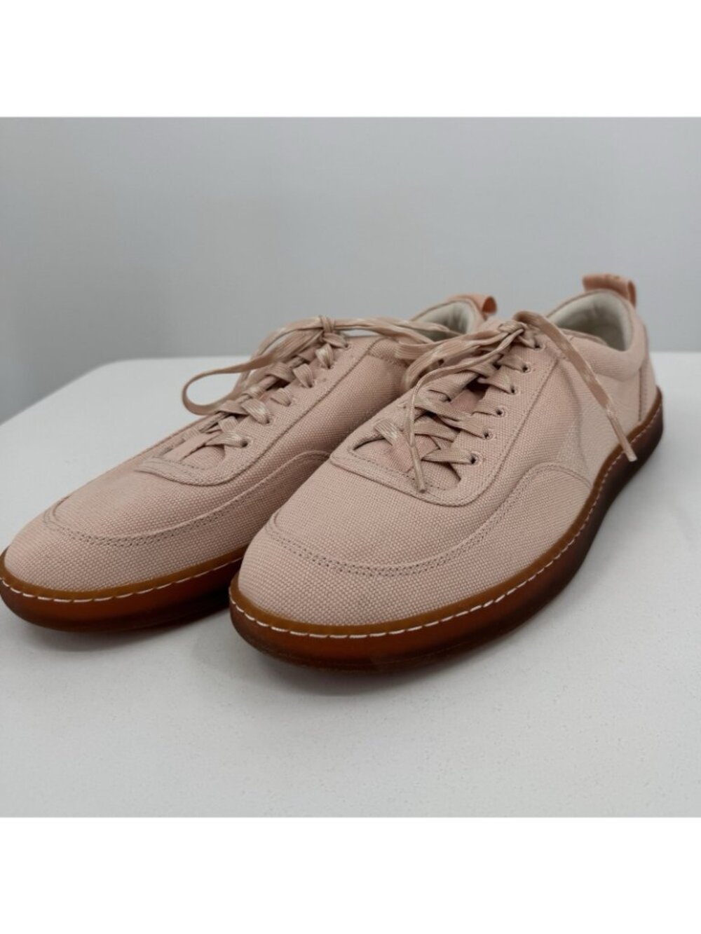Everlane Tread Bare Sneaker size 13 Women's in Pink Canvas Classic Lace-up Shoes - Picture 7 of 10